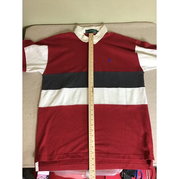 Knight of Round Table Mens  Vintage Long/ Sl  Polo Shirt  Sz. Lrg Preppy  Y2K - Picture 6 of 9